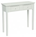 Console - 2 tiroirs - blanc - charme