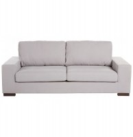 Canapé - gris clair - l 203 cm x h 75 cm x p 92cm