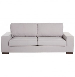 Canapé - gris clair - l 203 cm x h 75 cm x p 92cm