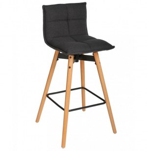 Chaise de bar - lot de 2 - atiel - noir