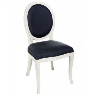Chaise médaillon - gris - l 56 cm x h 96 cm
