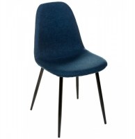 Chaise - lot de 4 - nokas - bleu foncé