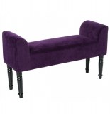 Banquette velours - selah - violet