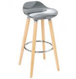 Tabouret - bar - gris métallisé