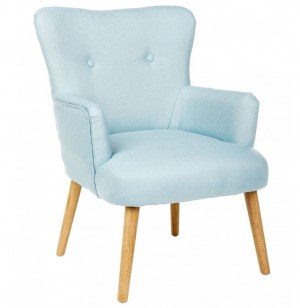 Fauteuil - bleu - l 69.5 x l 59,5