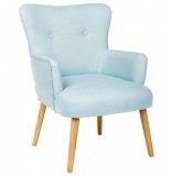 Fauteuil - bleu - l 69.5 x l 59,5