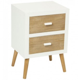 Table de chevet - 2 tiroirs - helga
