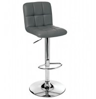 Tabouret de bar - lot de 4 - delek - gris