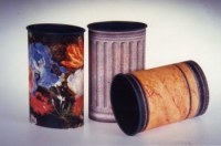 VASE EN METAL + 3 DECORS INTERCHANGEABLES