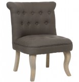 Fauteuil - lin - calixte - gris