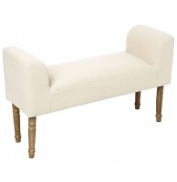 Banquette en lin - blanc - selah
