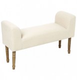 Banquette en lin - blanc - selah