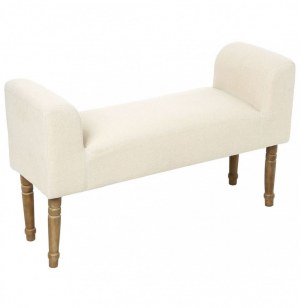 Banquette en lin - blanc - selah