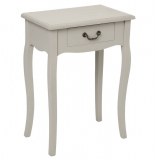 Table de chevet - 1 tiroir - crème - chrysa