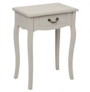 Table de chevet - 1 tiroir - crème - chrysa