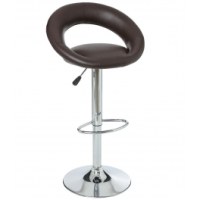 Tabourets de bar - lot de 2 - sasha - chocolat