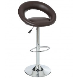 Tabourets de bar - lot de 2 - sasha - chocolat