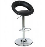 Tabouret de bar - lot de 2 - sacha - noir