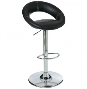 Tabouret de bar - lot de 2 - sacha - noir