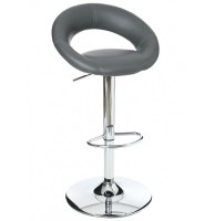 Tabouret de bar - lot de 2 - gris - sacha
