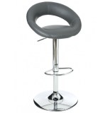 Tabouret de bar - lot de 2 - gris - sacha