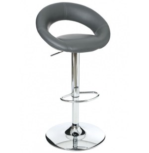 Tabouret de bar - lot de 2 - gris - sacha