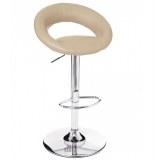 Tabouret de bar - lot de 2 - taupe - sacha