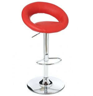 Tabouret de bar - lot de 2 - rouge - sacha