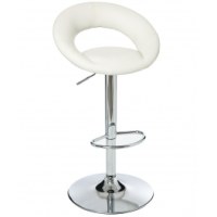 Tabouret de bar - lot de 2 - blanc - sacha