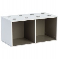 2 cubes de rangements - taupe