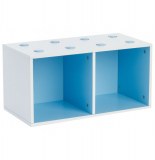 2 cubes de rangements - bleu