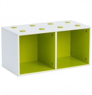 2 cubes de rangements - vert