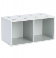 2 cubes de rangements - gris