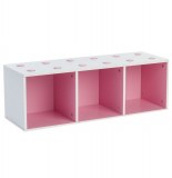 3 cubes de rangements - rose