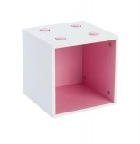 Cube de rangement - rose - 1 case