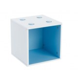 Cube de rangement - bleu - 1 case