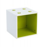 Cube de rangement - vert - 1 case