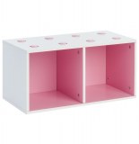 2 cubes de rangements - rose