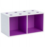 2 cubes de rangements - violet