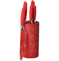 Ensemble de couteaux de qualité - rouge - lot de 5