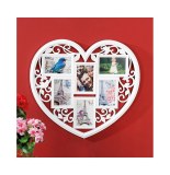 Cadre photo - coeur - 6 photos