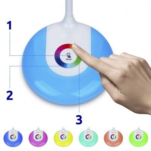 Lampe de bureau LED LAMPE DE NUIT 256 COULEURS RGB T003
