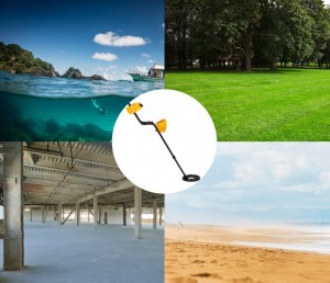 Détecteur Métaux LCD complet + accessoires