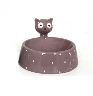 Gamelle - chat - marron