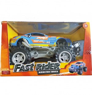 Fast rider - voiture monster truck - bleu - jouets enfants