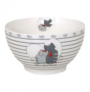 Bol avec motifs chats - félin