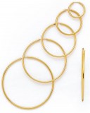 BIJOUX CREOLE PLAQUE OR