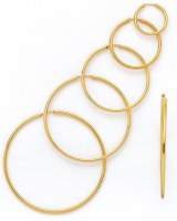 BIJOUX CREOLE PLAQUE OR