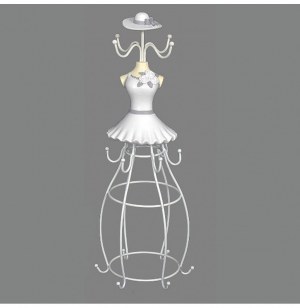 Porte-bijoux - robe - blanc