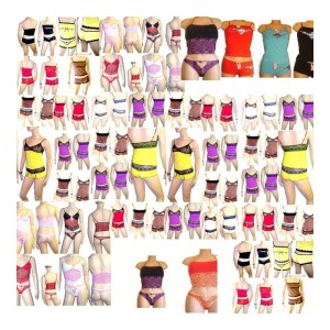 Carton de 350 pièces lingere